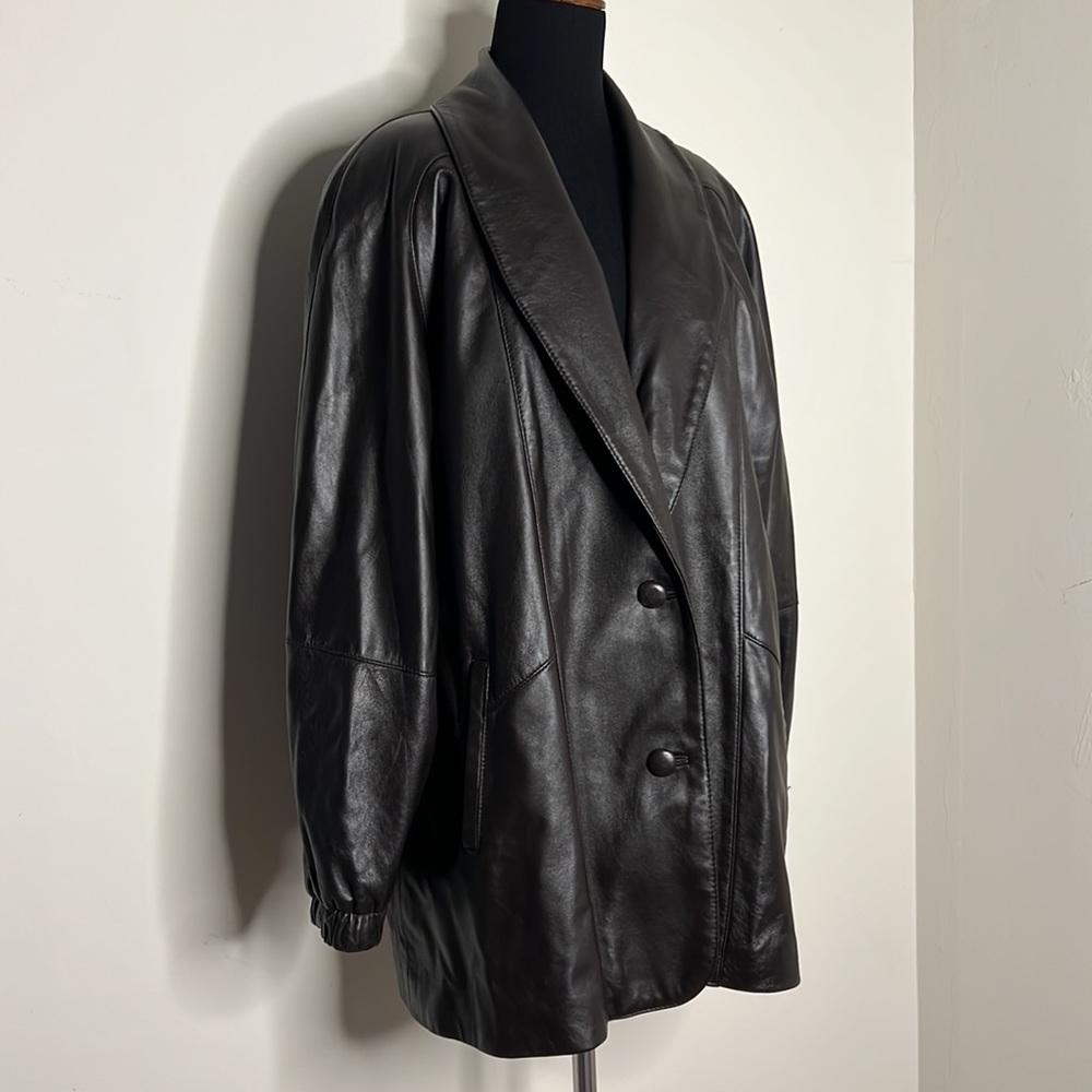 CHOSEN COUTURE Brown Vintage Soft Leather Jacket XL